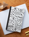 Crocodile Outlines Classic Layflat Notebook