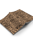 Fish Outlines Kraft Classic Layflat Notebook