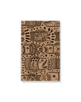 Fish Outlines Kraft Classic Layflat Notebook