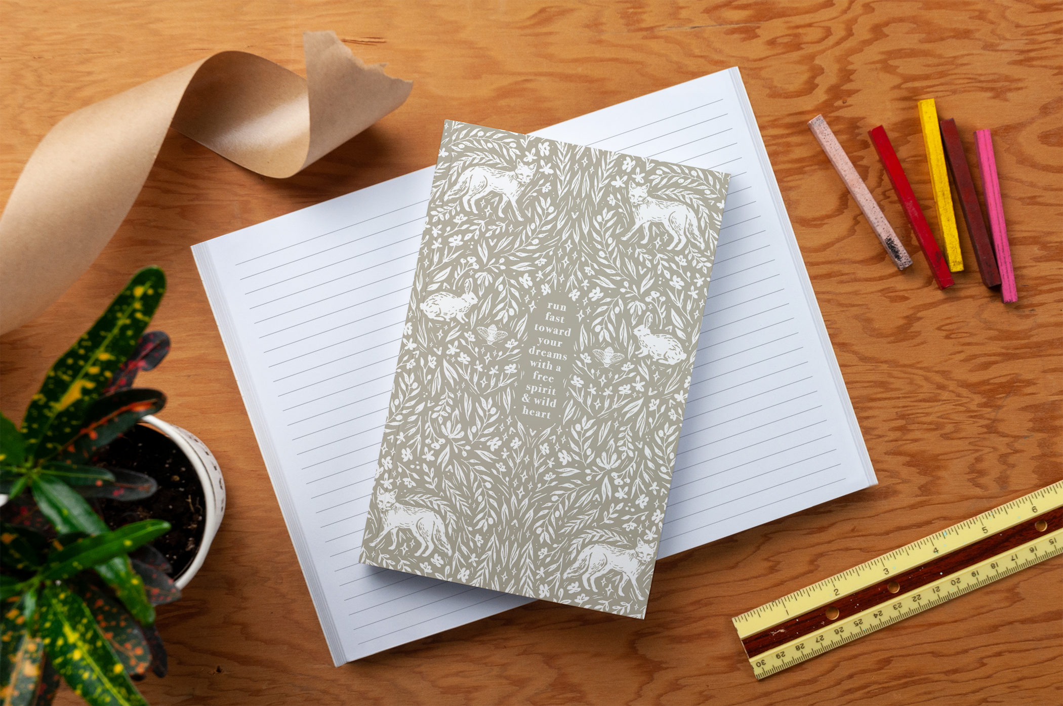 Wild Hearted Classic Layflat Notebook