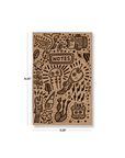 Seascape Outlines Kraft Classic Layflat Notebook