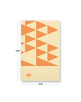 Geometric Triangles Classic Layflat Notebook