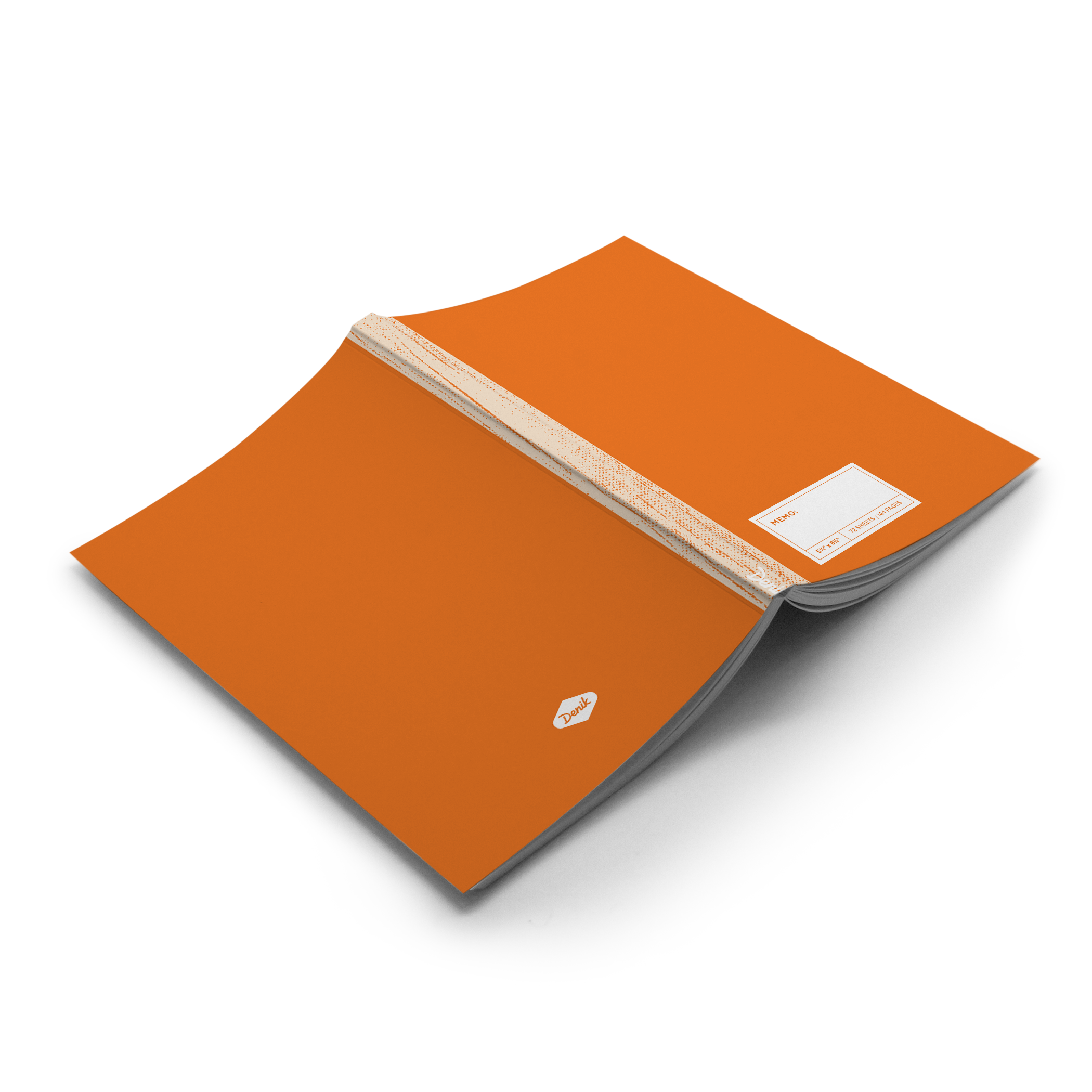 Orange Halftone Classic Layflat Notebook