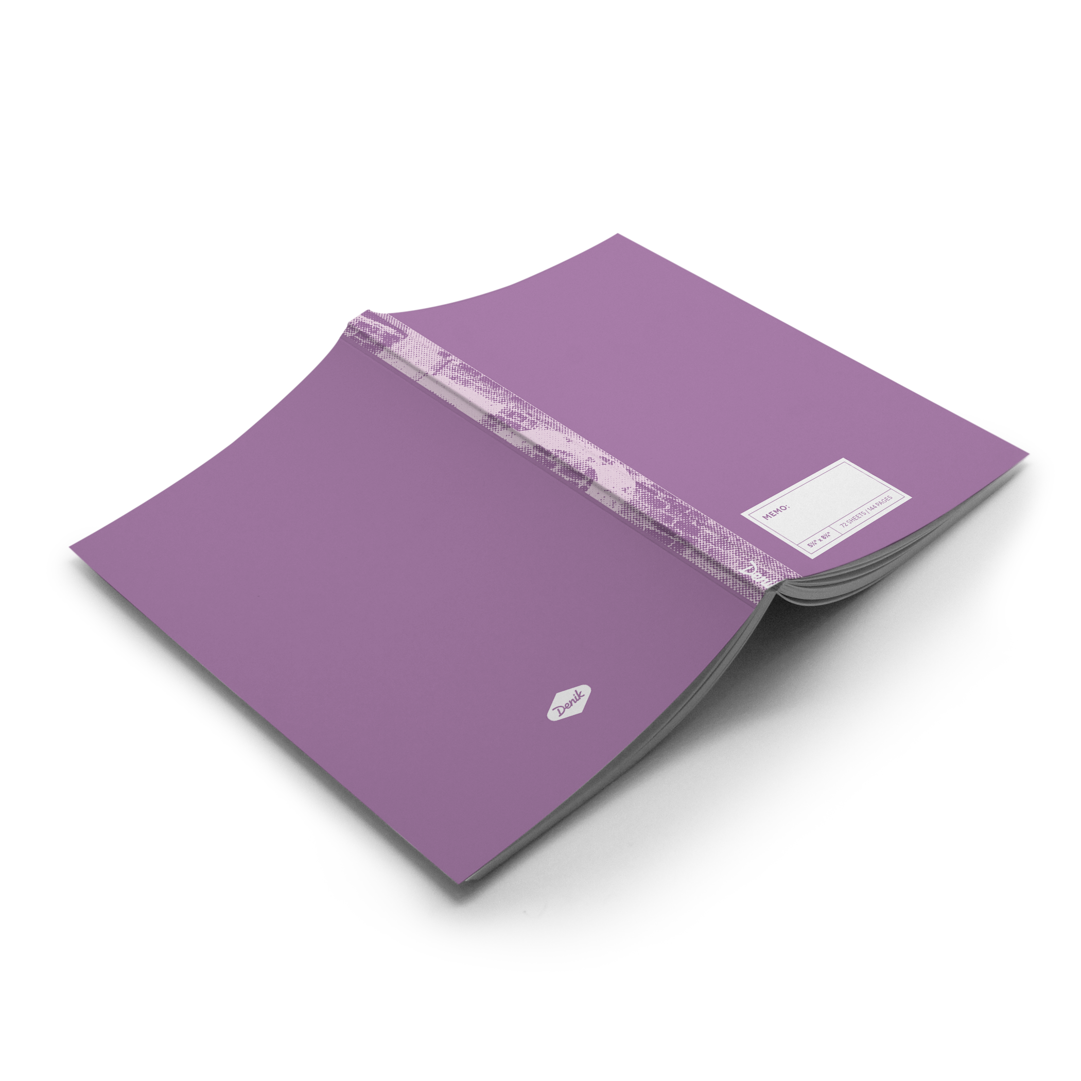 Purple Halftone Classic Layflat Notebook