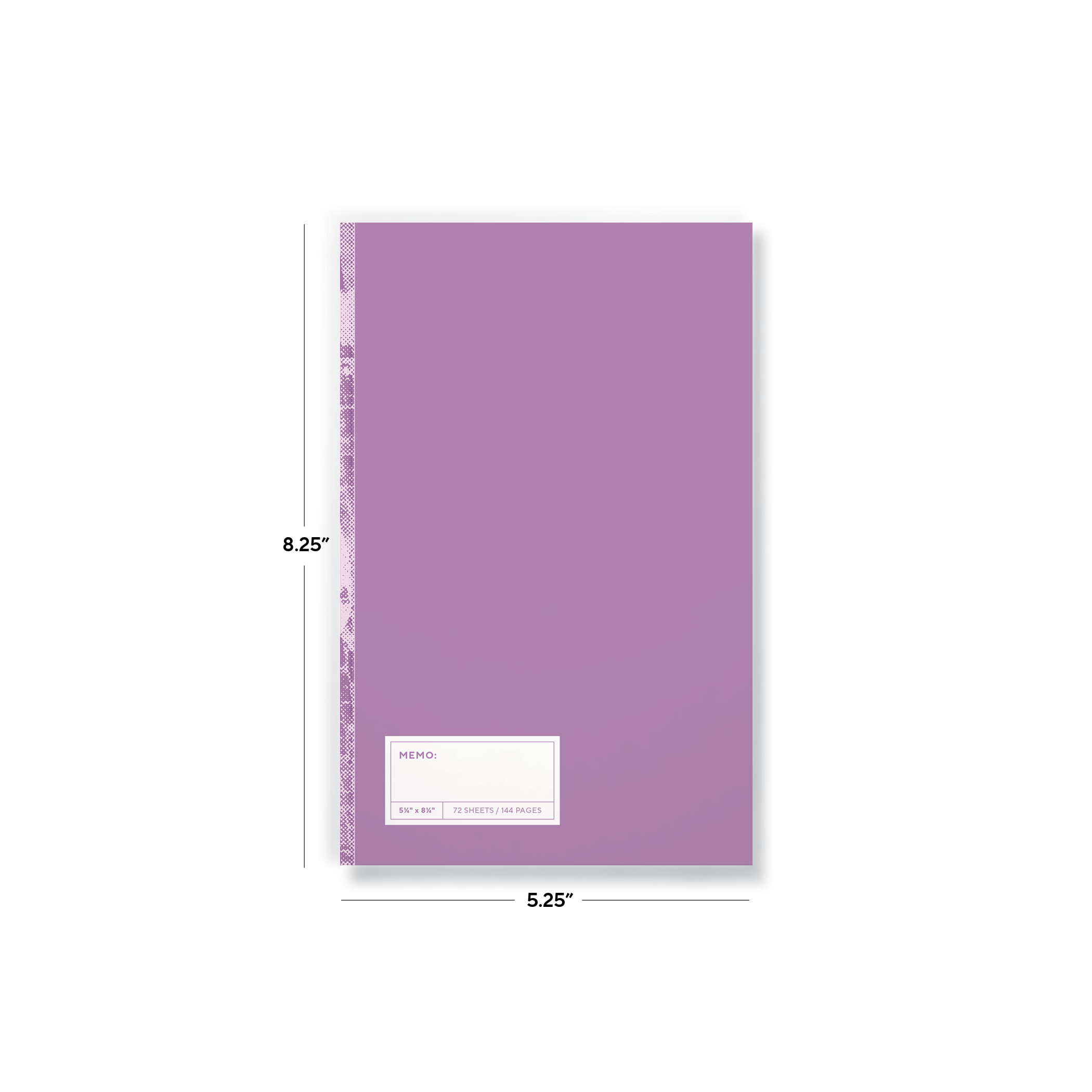 Purple Halftone Classic Layflat Notebook