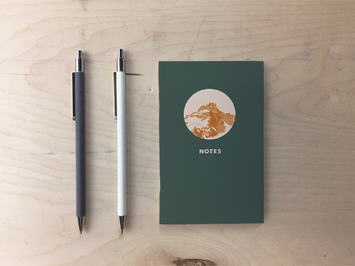 Mountain Peak Pocket Notebook