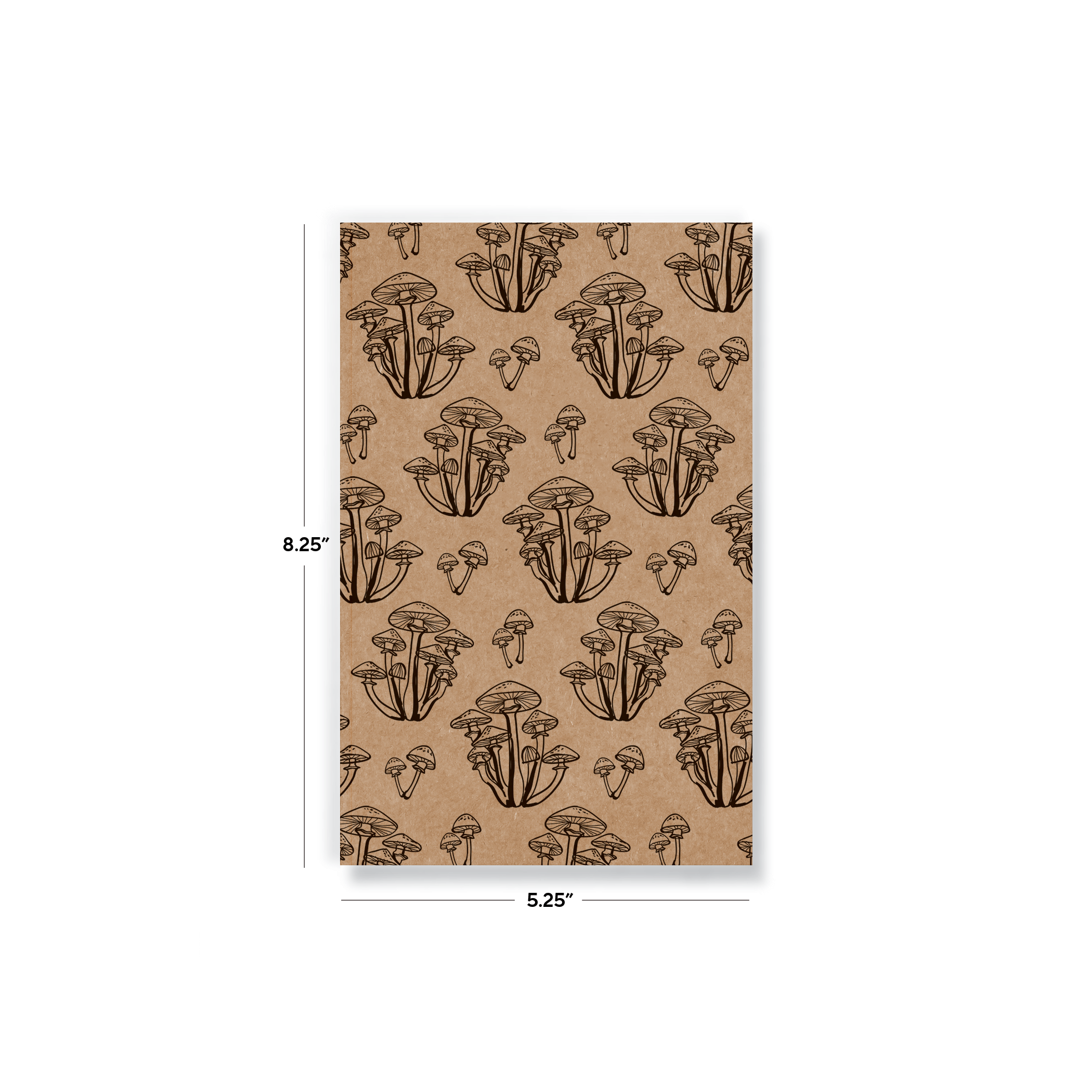 Navy Mushrooms classic layflat notebook