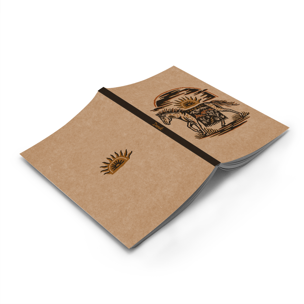 Wild West Kraft Layflat Notebook