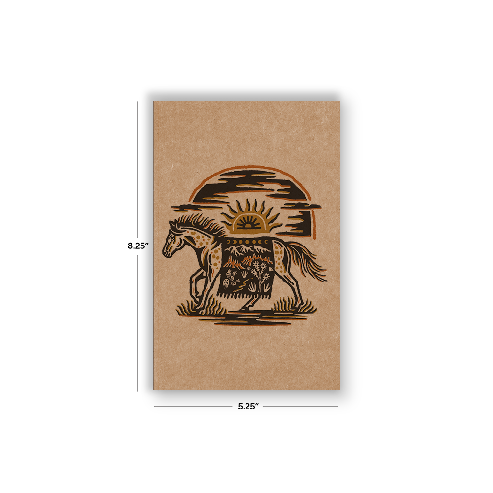 Wild West Kraft Layflat Notebook