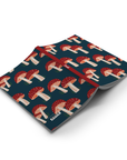 Navy Mushrooms Classic Layflat Notebook