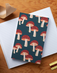 Navy Mushrooms Classic Layflat Notebook
