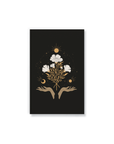 Celestial Flowers Gold Foil Classic Layflat Notebook