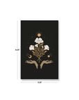 Celestial Flowers Gold Foil Classic Layflat Notebook