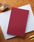 Crimson Layflat Notebook