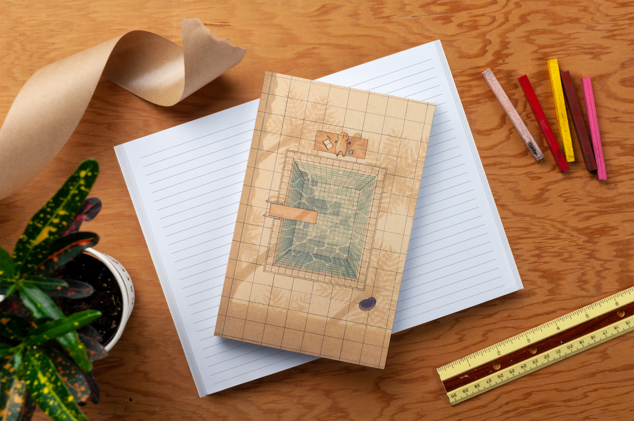 Palm Shadows Classic Layflat Notebook
