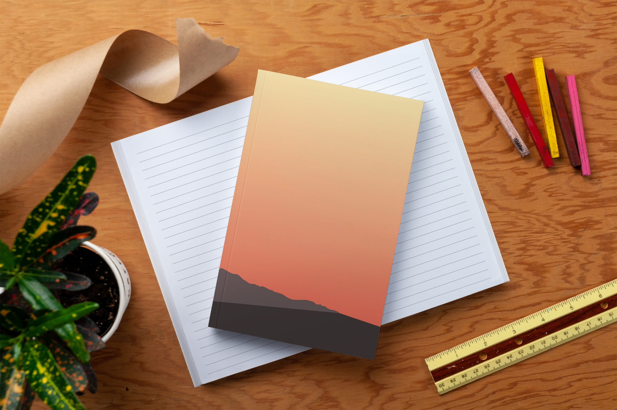 Sunset Classic Layflat Notebook