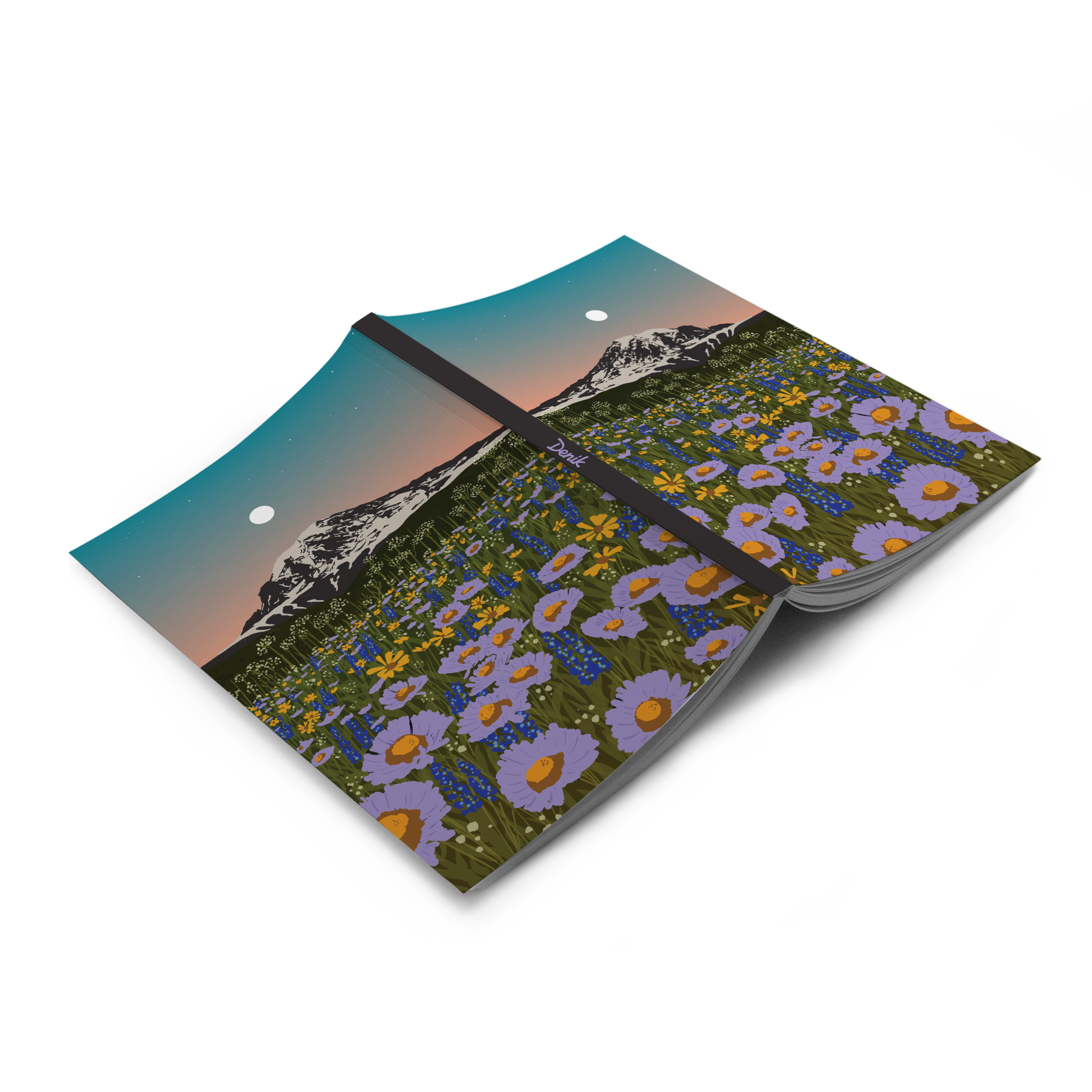 Mountain Flowers Classic Layflat Notebook