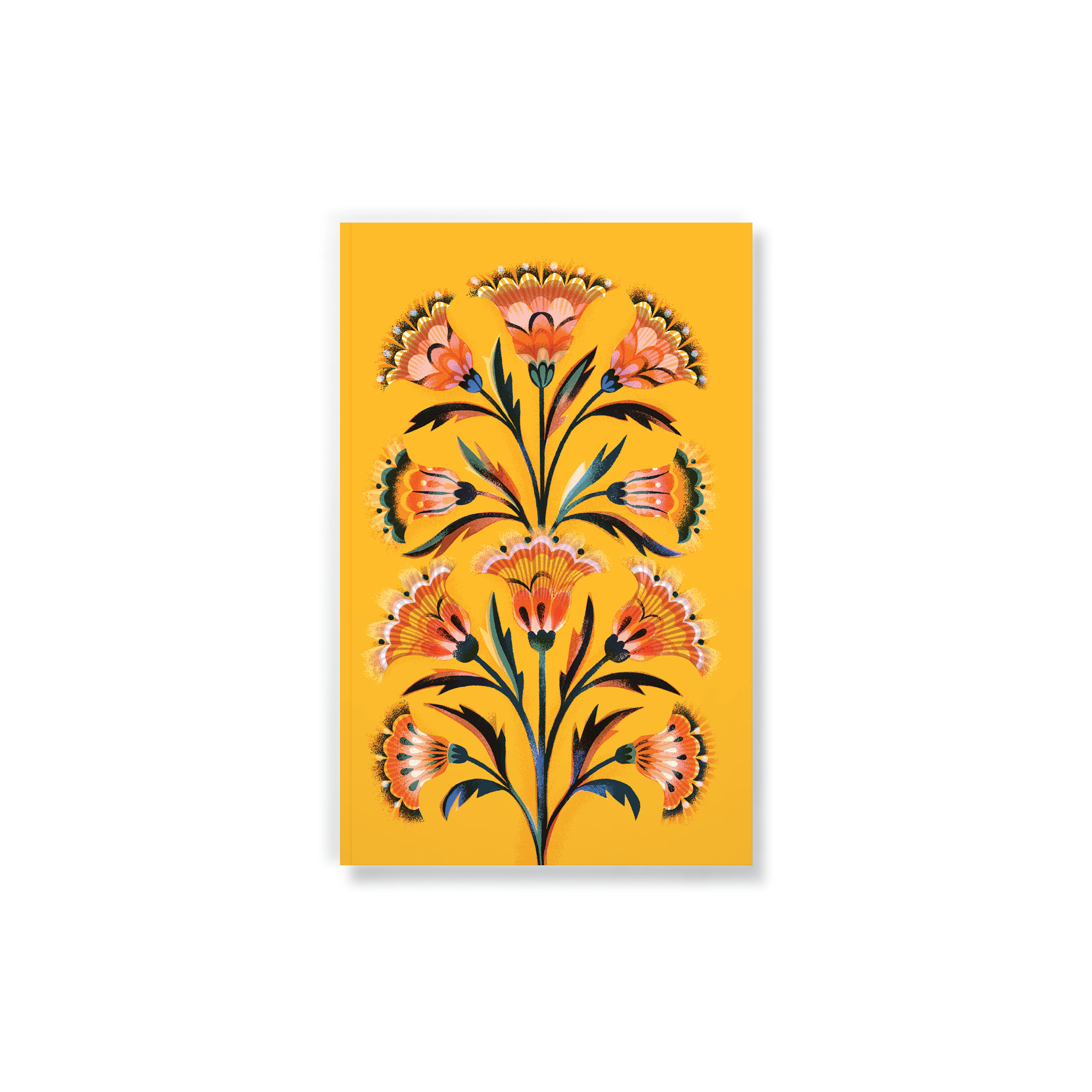 Golden Floral Classic Layflat Notebook