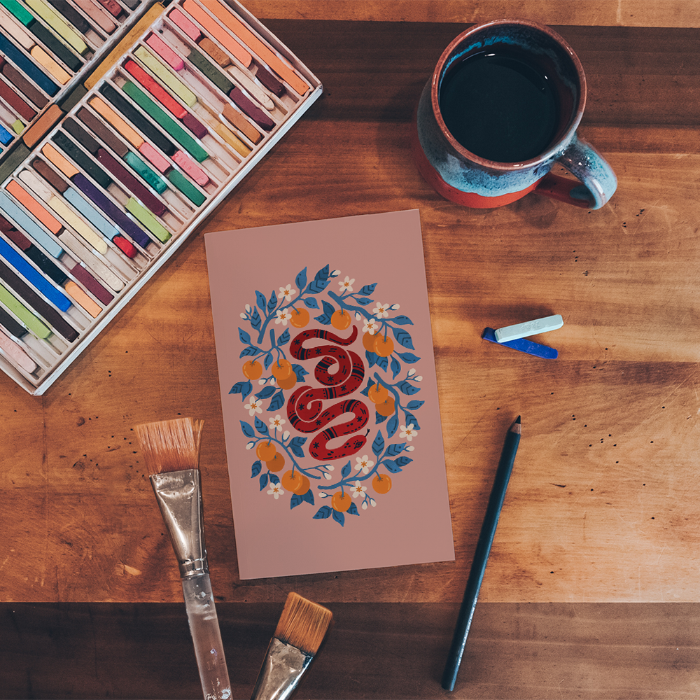 Lunar Snake Classic Layflat Notebook