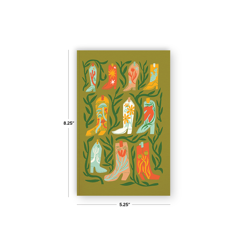 Botanical Boots Classic Layflat Notebook