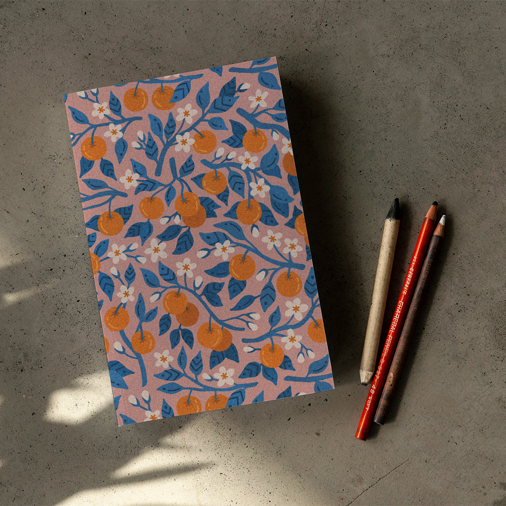 Lunar Oranges Classic Layflat Notebook