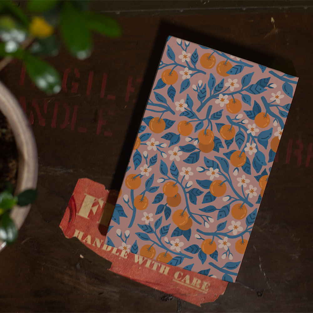 Lunar Oranges Classic Layflat Notebook