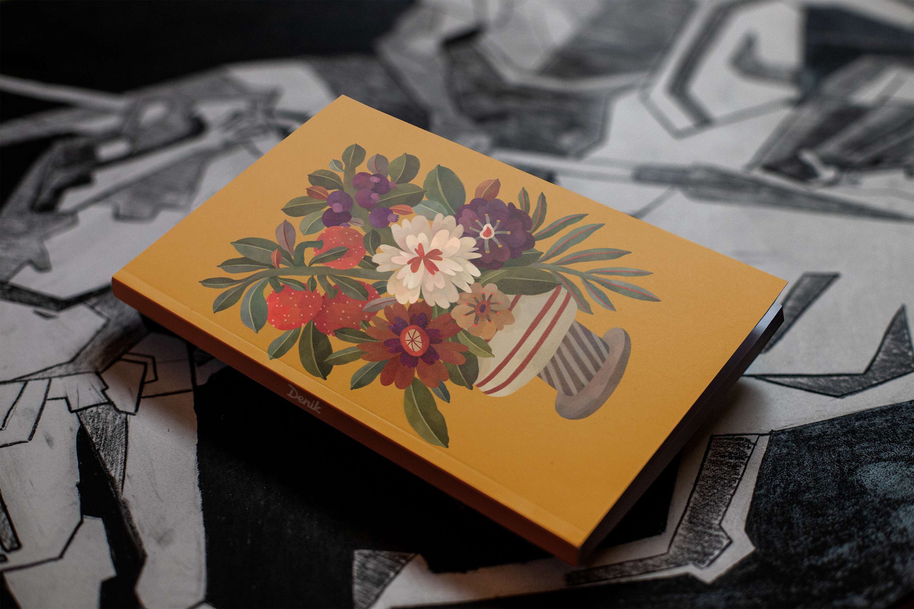Autumnal Vase Classic Layflat Notebook