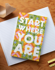 Start Where You Are Classic Layflat Notebook