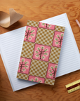 Checker Orchid Classic Layflat Notebook