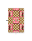 Checker Orchid Classic Layflat Notebook