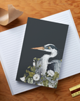 Grey Heron Layflat Classic Notebook
