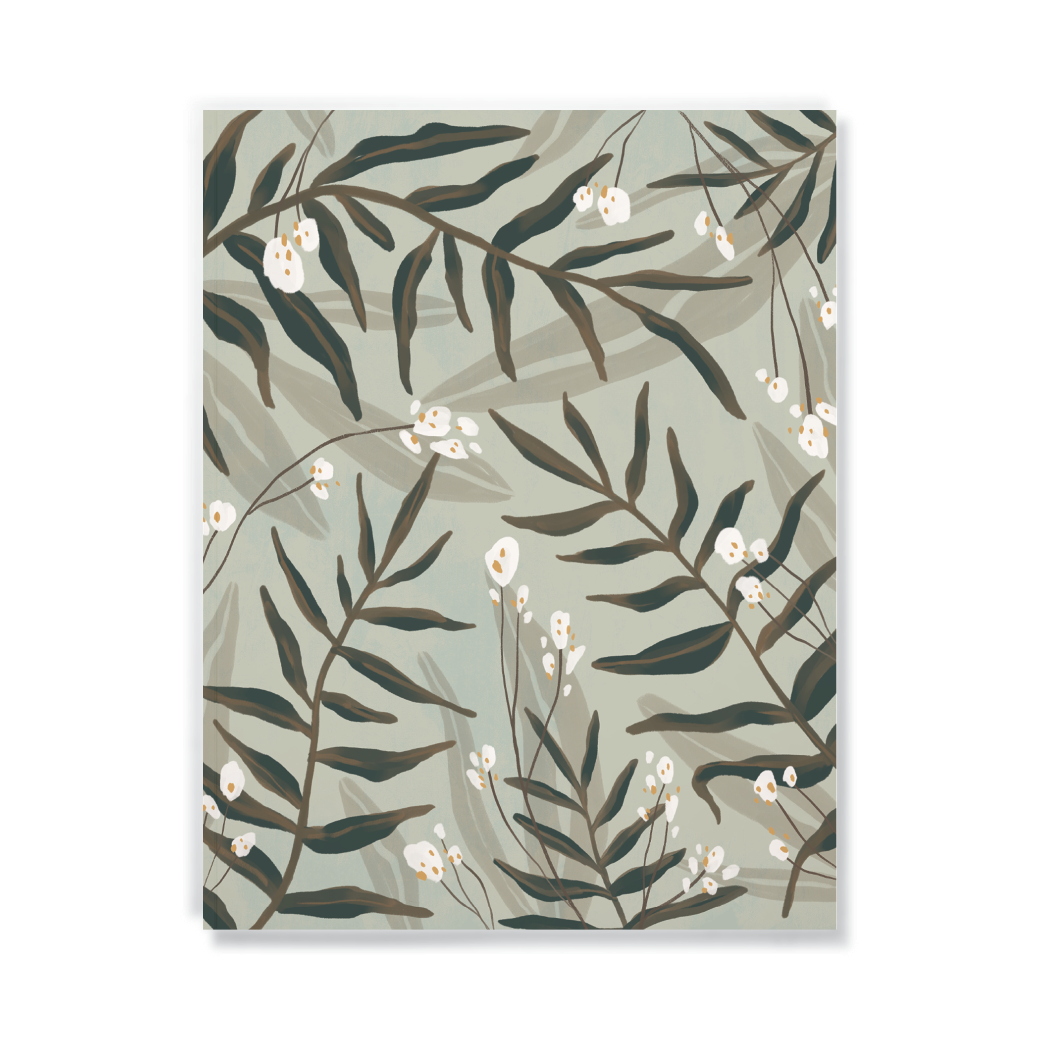 Plant Pattern Large Layflat Notebook