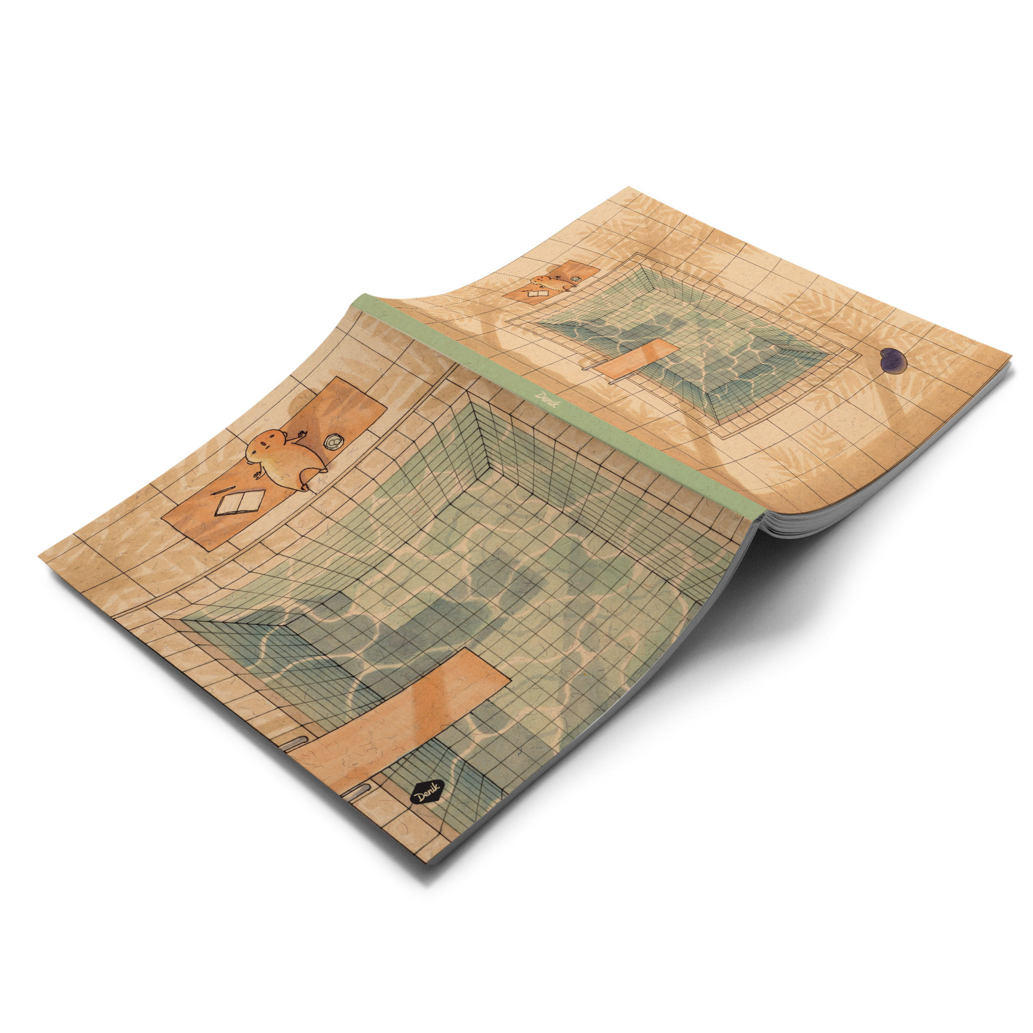 Palm Shadows Large Layflat Notebook