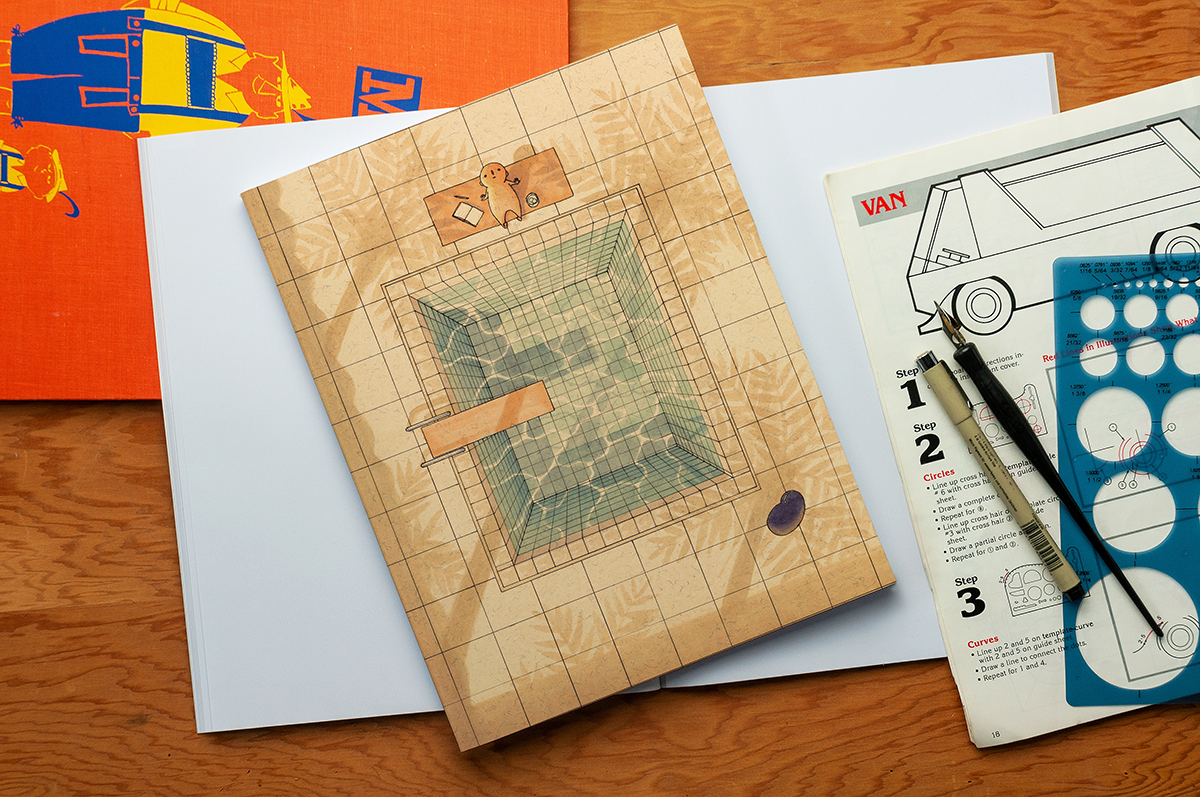 Palm Shadows Large Layflat Notebook