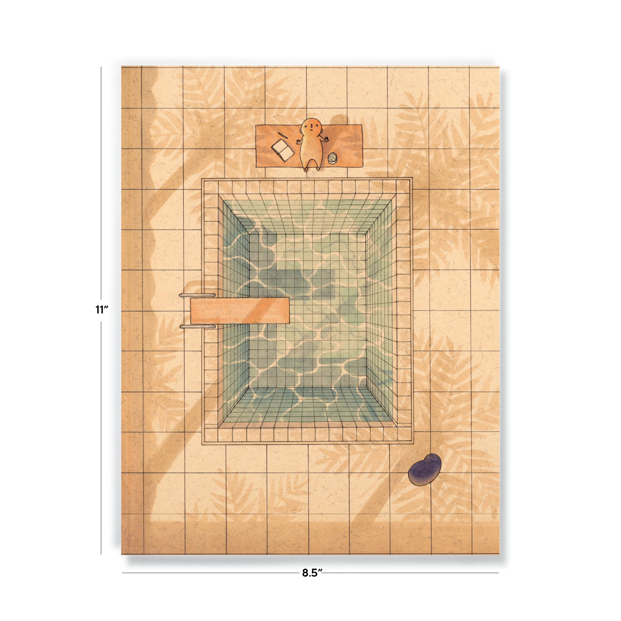 Palm Shadows Large Layflat Notebook