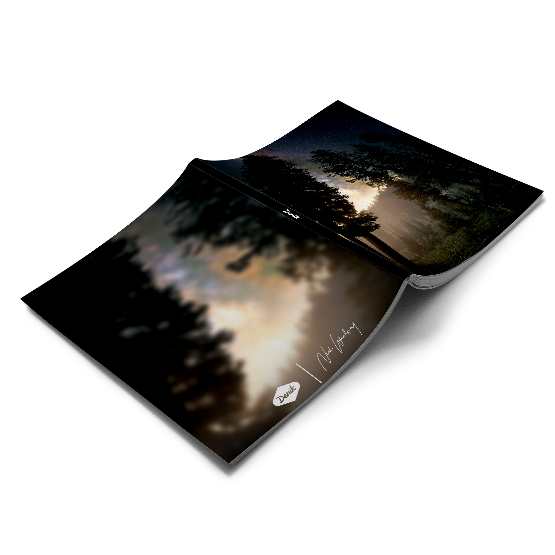 Towering Trees Medium Layflat Notebook