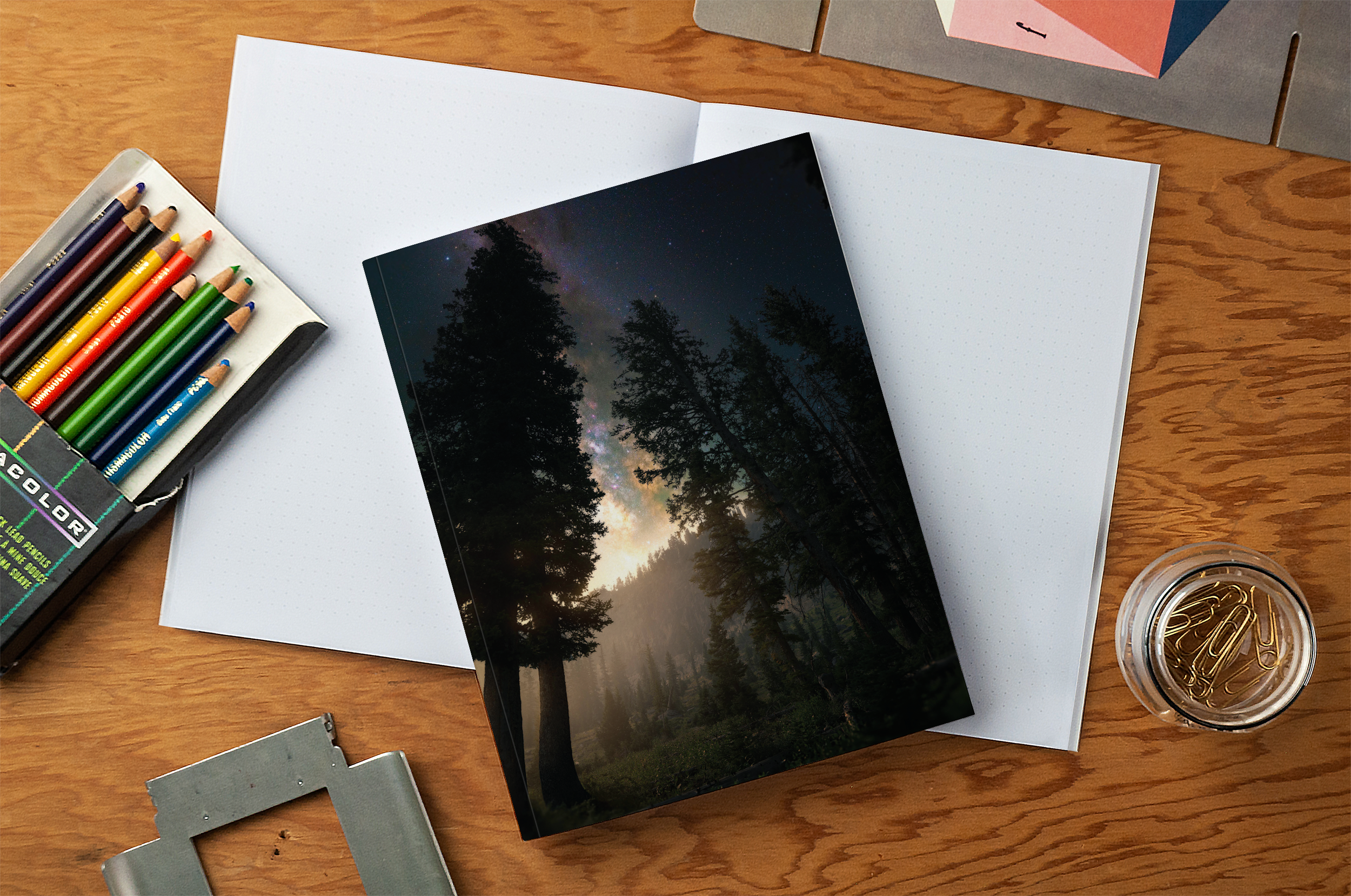 Towering Trees Medium Layflat Notebook