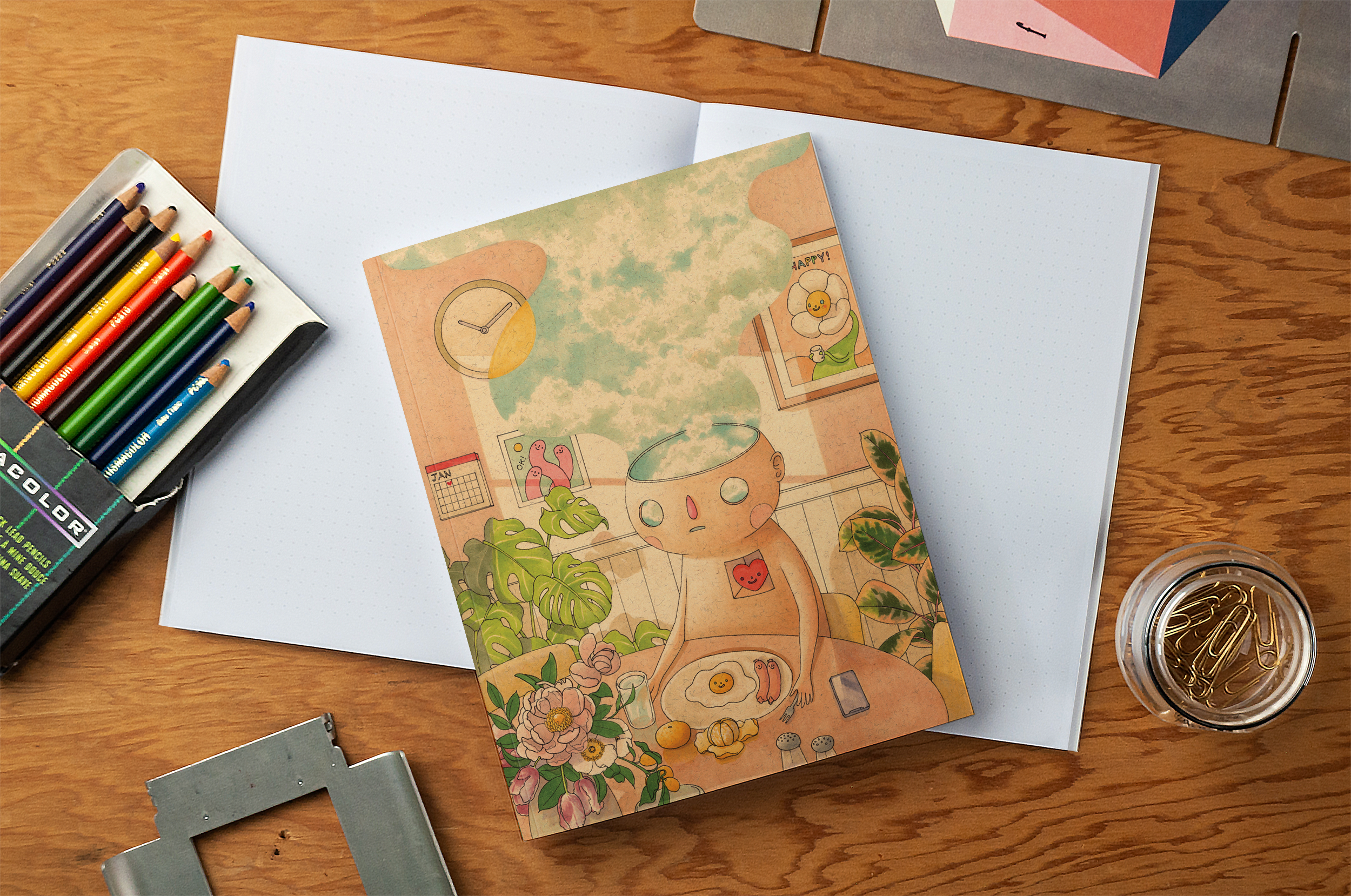 Happy Medium Layflat Notebook