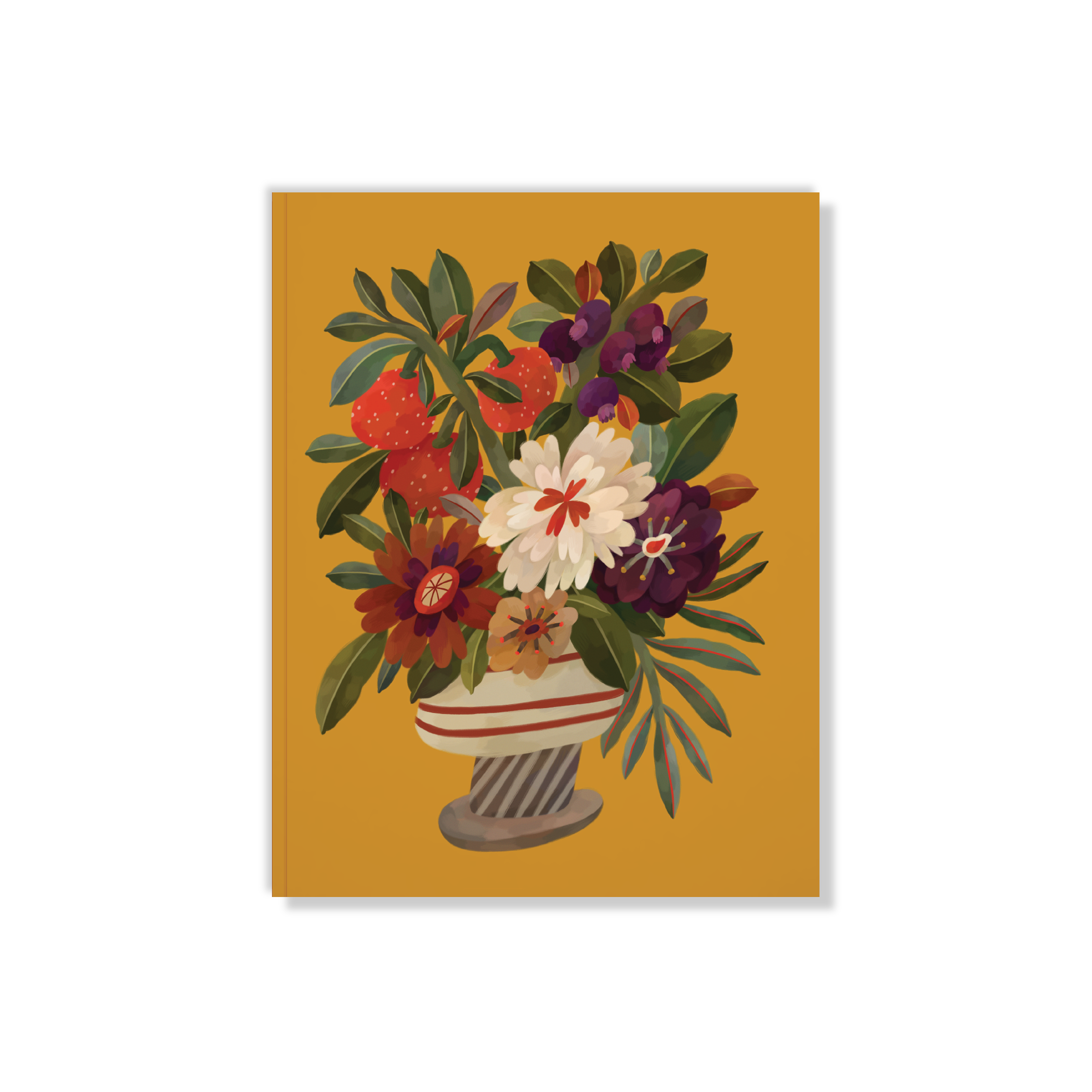 Autumnal Vase Medium Layflat Notebook