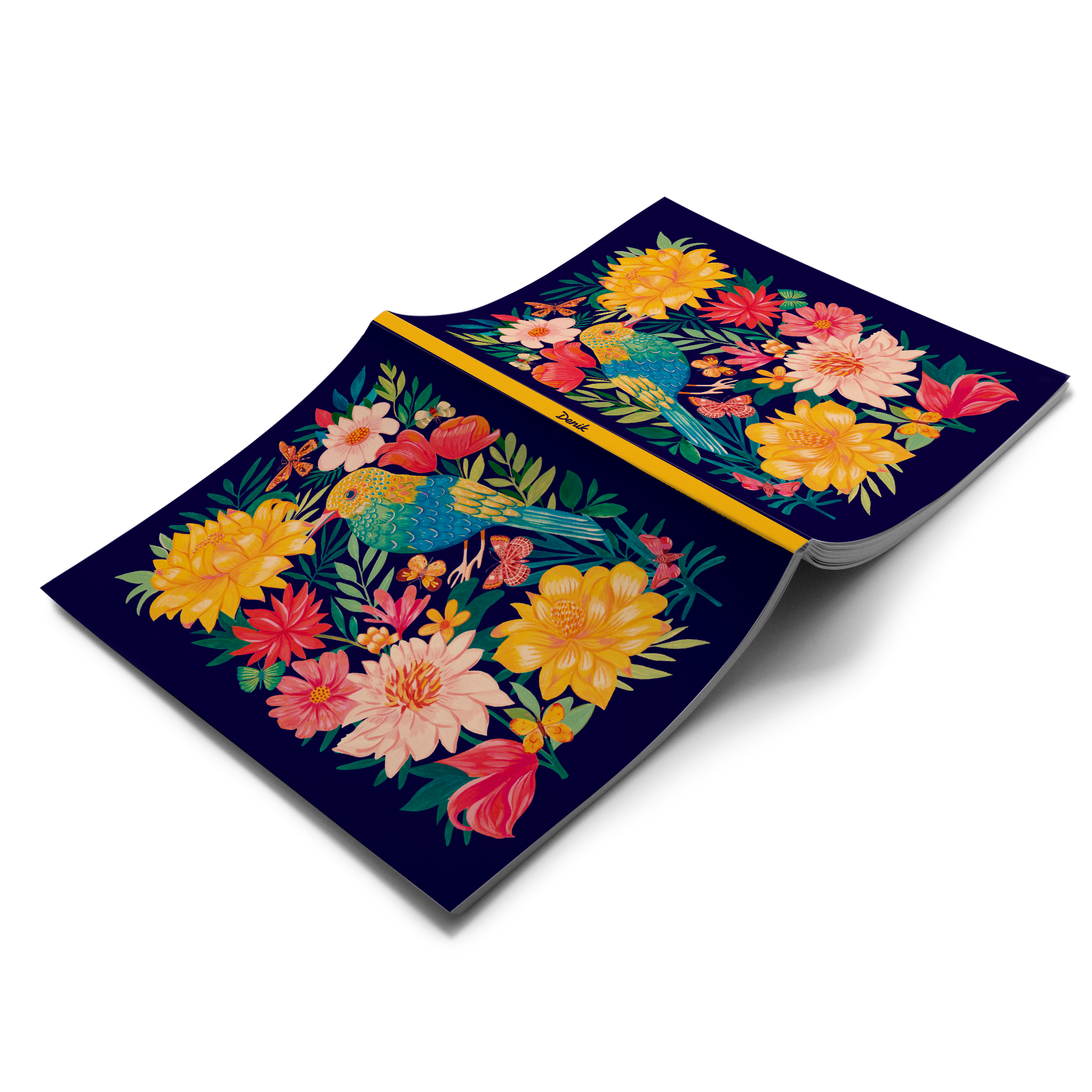 Garden of Wings Medium Layflat Notebook
