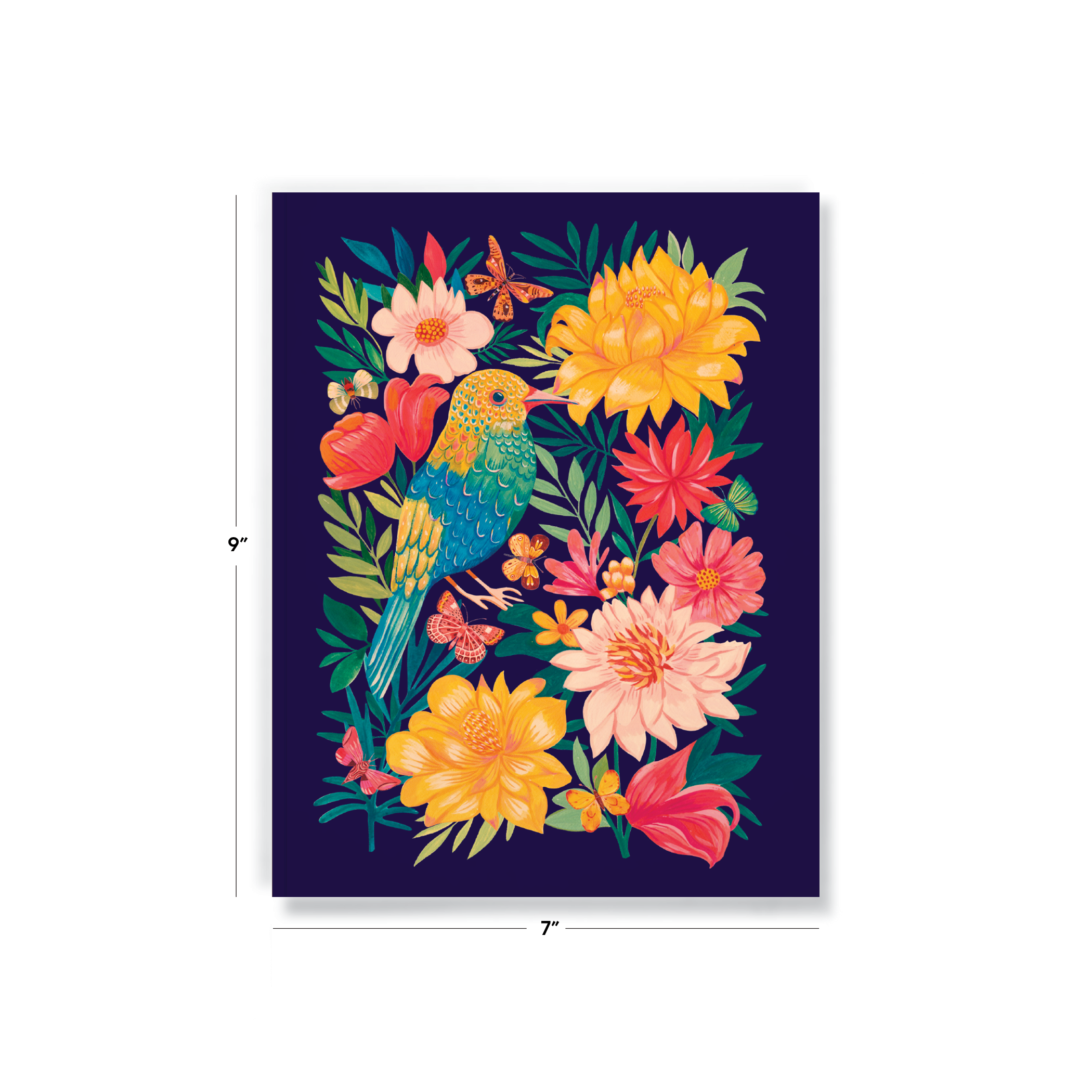 Garden of Wings Medium Layflat Notebook