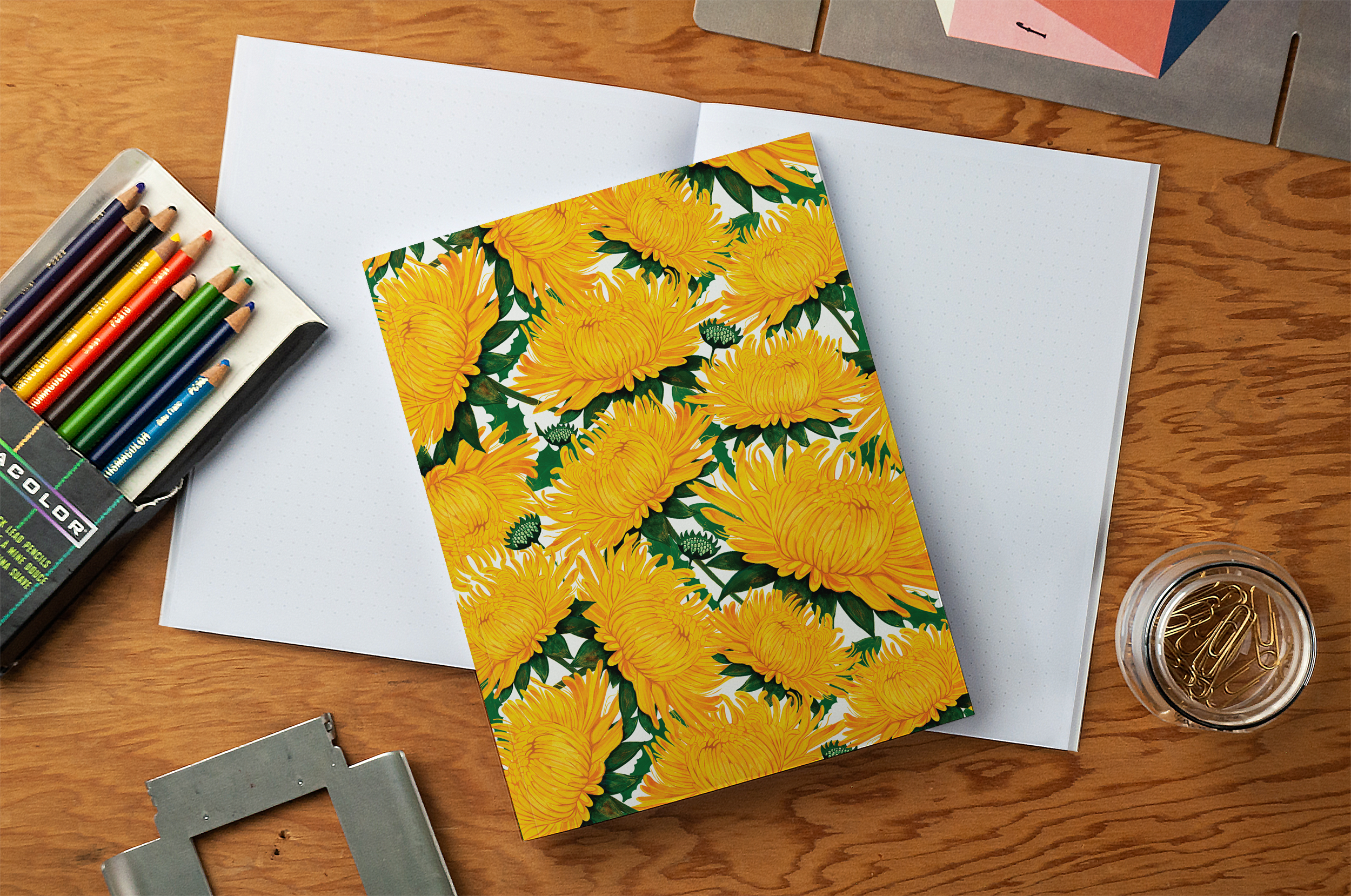 Dandelions Medium Layflat Notebook