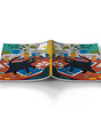 Art Cat Medium Layflat Notebook - Mixed Media