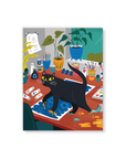 Art Cat Medium Layflat Notebook