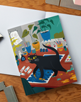 Art Cat Medium Layflat Notebook