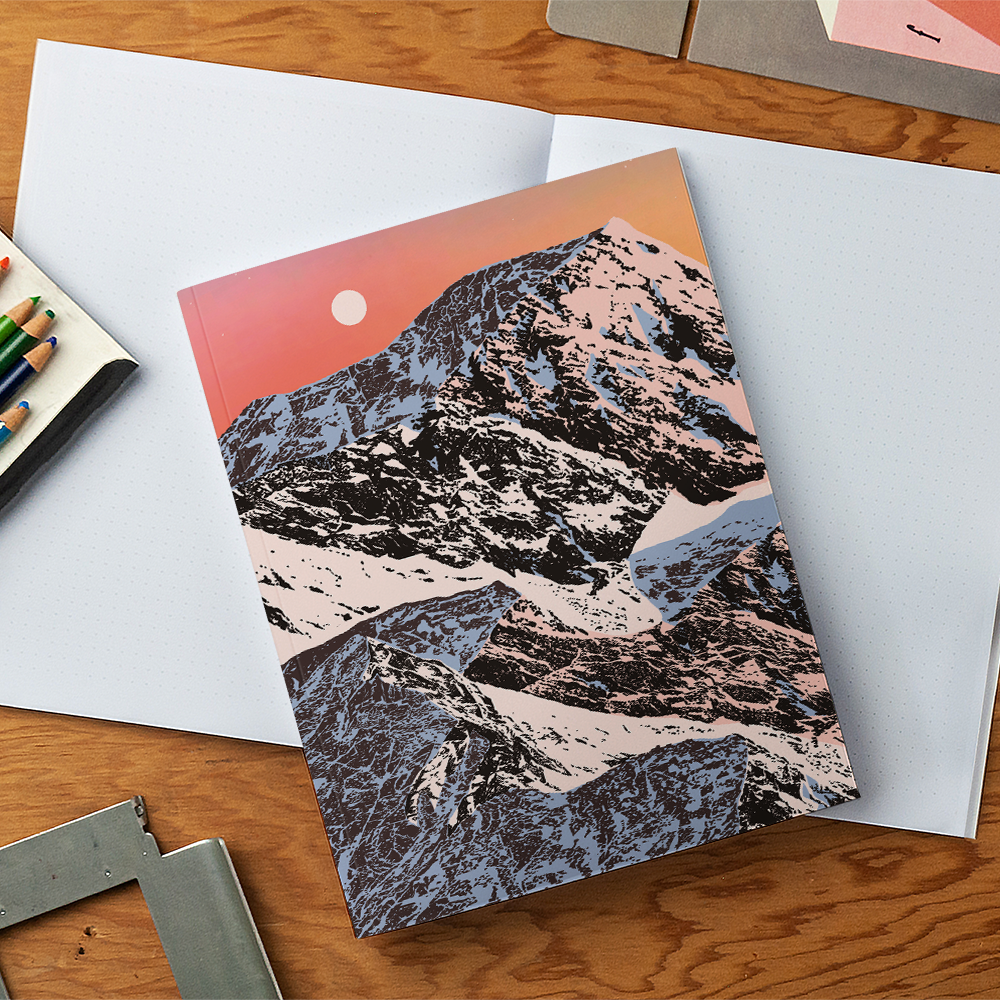 Sunset Mountain Medium Layflat Notebook