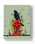 Bird On Hydrant Medium Layflat Notebook - Mixed Media