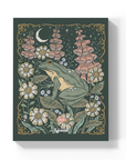 Frog and Foxgloves Medium Layflat Notebook - Mixed Media
