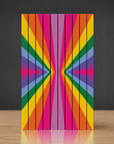 Rainbow Prisms Vertebrae Mural