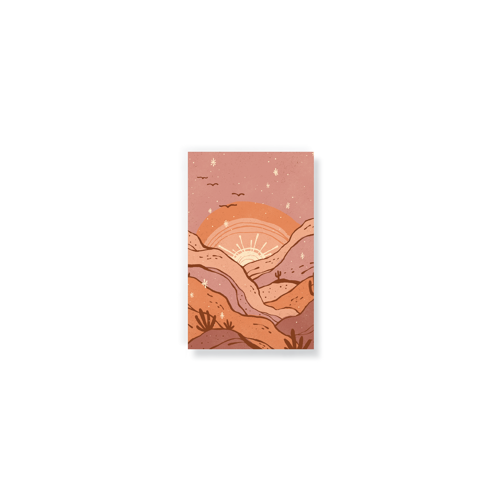 Desert Sunset Pocket Notebook